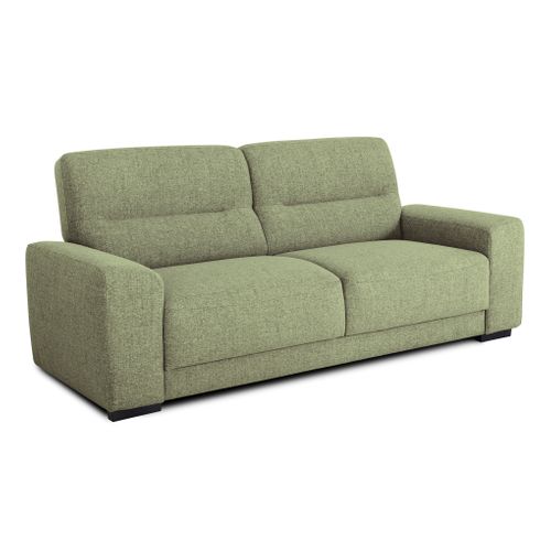 Canapé 3 places LOUIS tissu vert