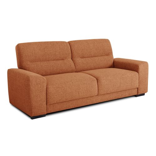 Canapé 3 places LOUIS tissu terra cotta