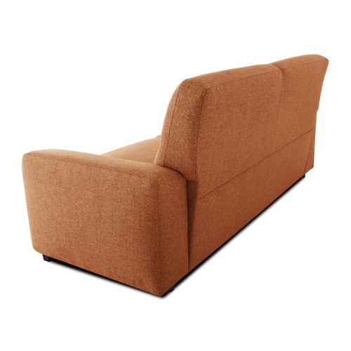 Canapé 3 places LOUIS tissu terra cotta