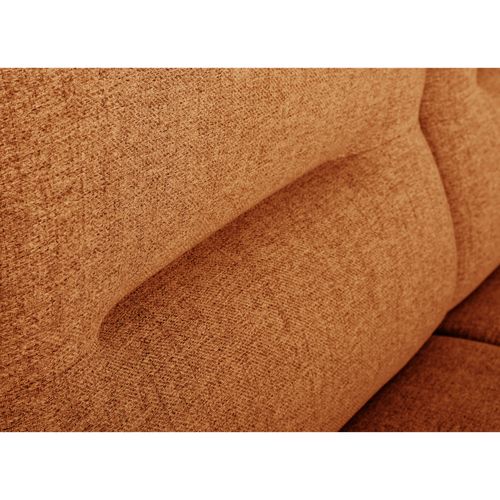 Canapé 3 places LOUIS tissu terra cotta