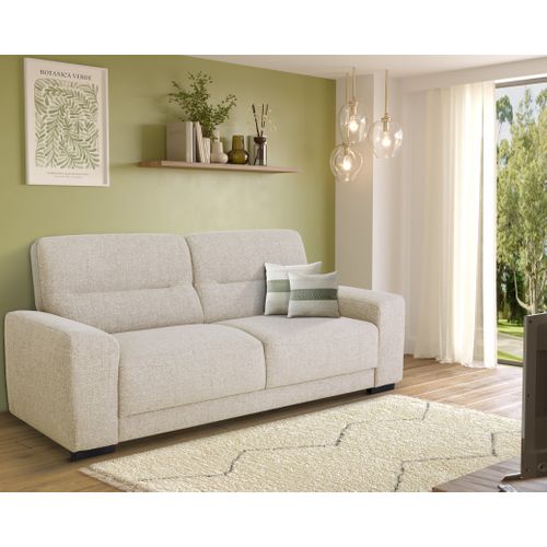 Canapé 3 places LOUIS tissu beige