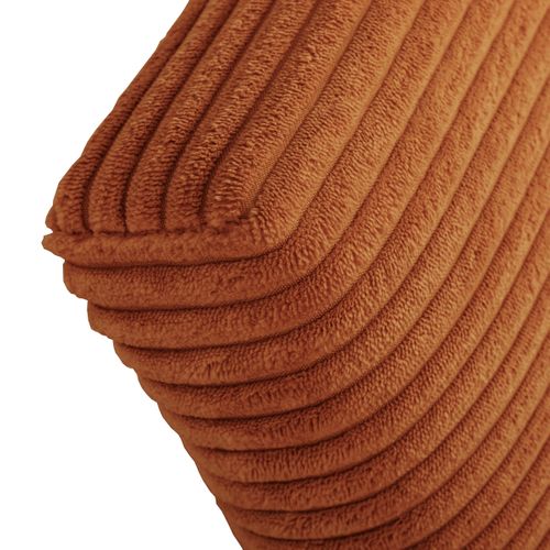 Lit 140x190 cm JAPP velours côtelé terracotta