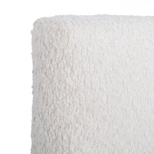 Lit coffre 160x200 cm JAPP tissu bouclette beige