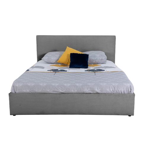 Lit coffre 160x200 cm JAPP velours côtelé anthracite