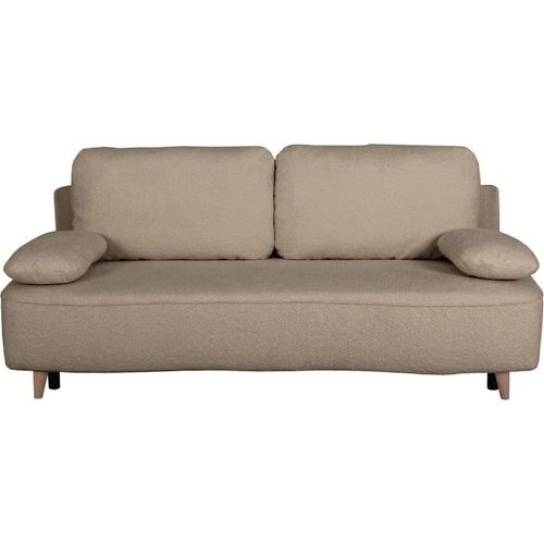 Canapé Convertible - 3 Places - Pyla - Tissu Alice Cumin - Coffre - 203 X 95 X 89 Cm