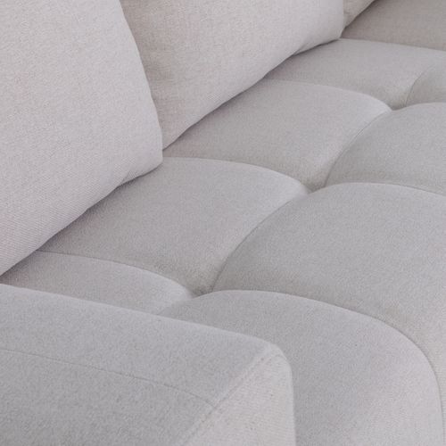 Canapé d'angle convertible GLORIA tissu beige