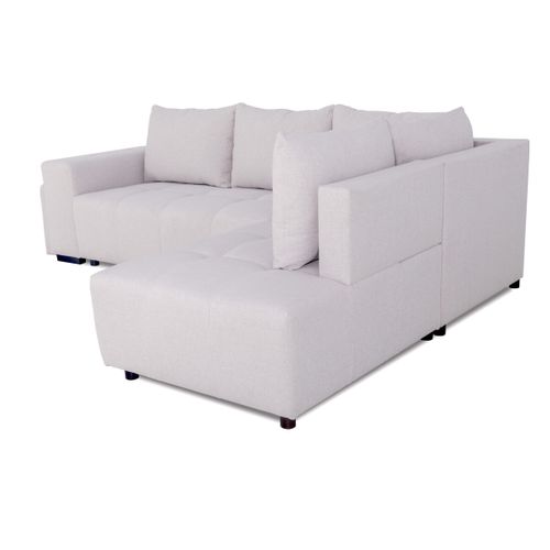 Canapé d'angle convertible GLORIA tissu beige