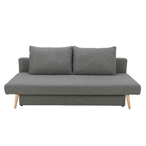 Banquette-lit 3 places VILLA tissu gris