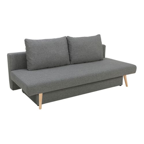 Banquette-lit 3 places VILLA tissu gris