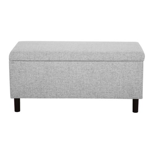 Banc coffre JAPP tissu gris