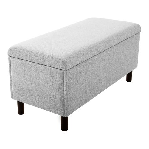 Banc coffre JAPP tissu gris