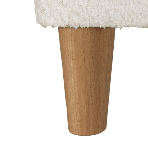 Banc coffre JAPP tissu bouclette beige