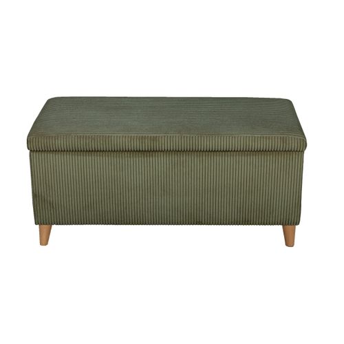 Banc coffre JAPP velours côtelé  kaki