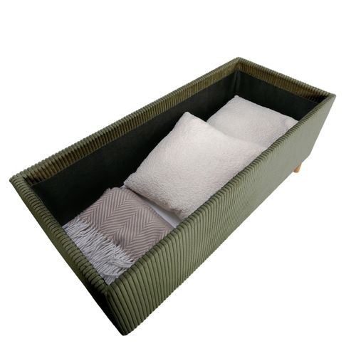 Banc coffre JAPP velours côtelé  kaki