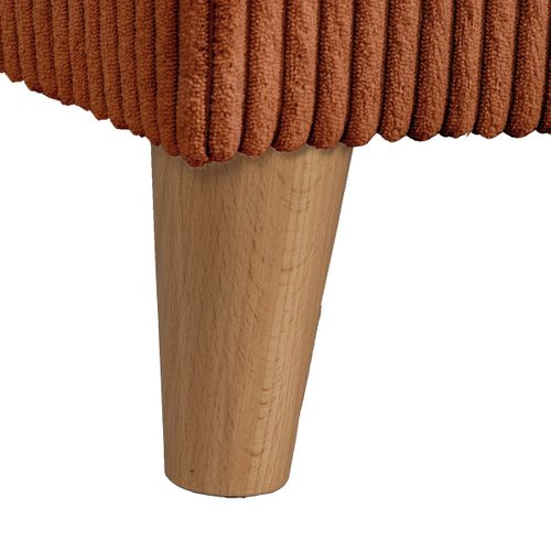 Banc coffre JAPP velours côtelé terracotta