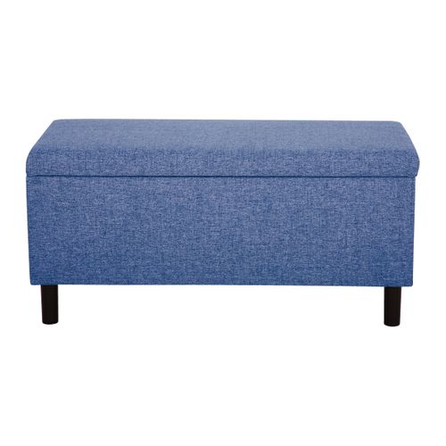 Banc coffre JAPP tissu bleu