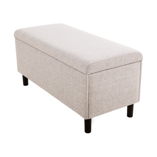 Banc coffre JAPP tissu beige