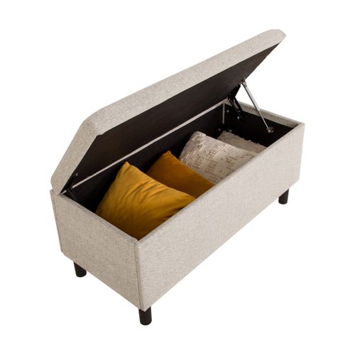 Banc coffre JAPP tissu beige
