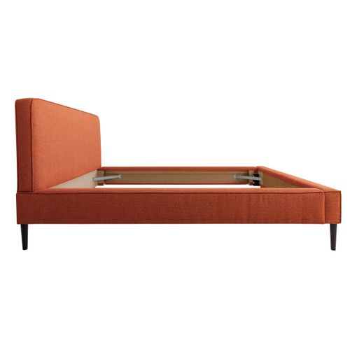 Lit 160x200 cm VICTORIA tissu style terracotta