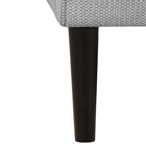 Lit 140x190 cm VICTORIA tissu style gris souris