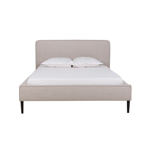 Lit 140x190 cm VICTORIA tissu style beige