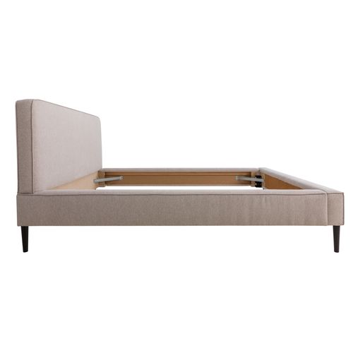 Lit 140x190 cm VICTORIA tissu style beige