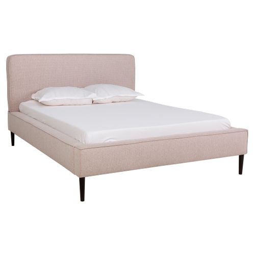 Lit 140x190 cm VICTORIA tissu style beige