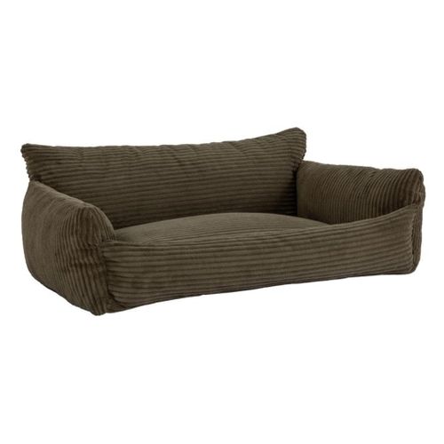 Canapé pour chien HAPPY velours côtelé kaki