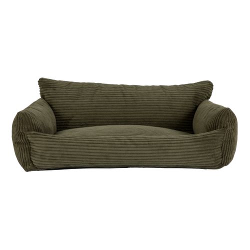 Canapé pour chien HAPPY velours côtelé kaki