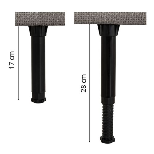 Tête de lit 140/160 cm ROMA tissu taupe