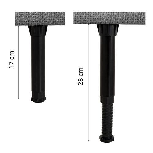 Tête de lit 140/160 cm ROMA tissu gris