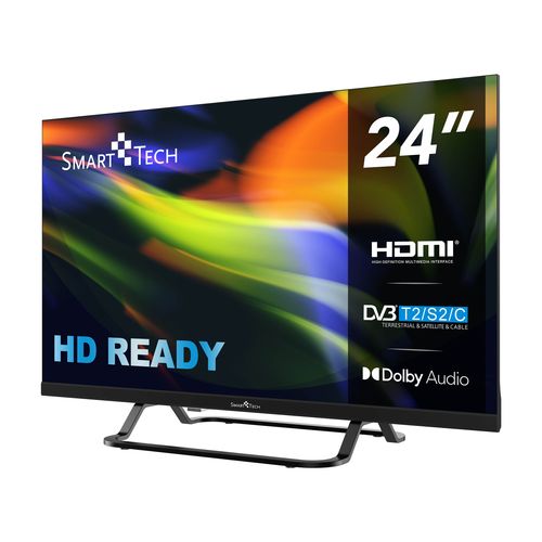 Téléviseur LED HD 24" (60 Cm) Chargeur De Véhicule 12v Fourni 24hn01vc, HDMI, USB, HD