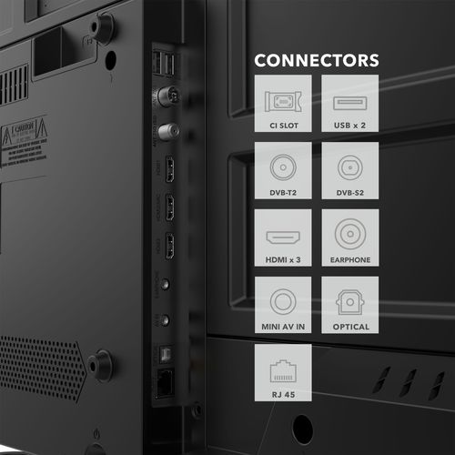 Téléviseur LED HD 24" (60 Cm) Smart TV Whale Os-24hh01v- Netflix, Prime Video, Disney+