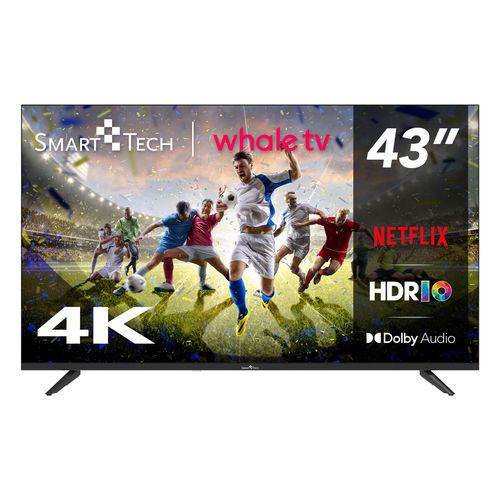 Téléviseur LED 43" (108 Cm) 4k UHD Smart TV Whale Os-43uh02v- Molotov, Netflix, Prime Video