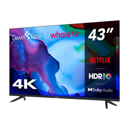Téléviseur LED 43" (108 Cm) 4k UHD Smart TV Whale Os-43uh02v- Molotov, Netflix, Prime Video