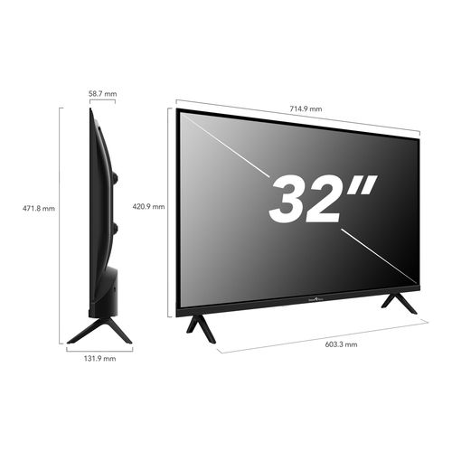 Téléviseur LED HD 32" (80 Cm) Smart TV Whale Os-32hh01k- Molotov, Netflix, Prime Video, Disney+ 3