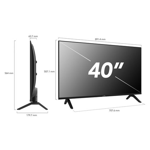 40fn01k - Téléviseur LED 40" (101cm) Full HD Triple Tuner Dolby Audio H.265 3xHDMI, 2xUSB