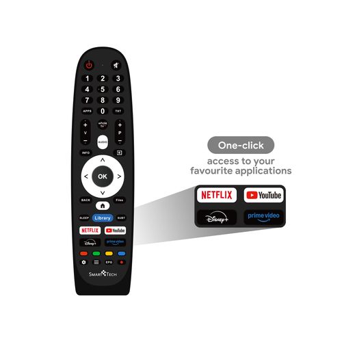 Téléviseur QLED 4k Uhd 55" (139 Cm) Smart TV Whale Os-55qh02k- Molotov, Netflix, Prime Video