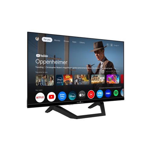 Téléviseur LED HD 24" (60 Cm) Smart TV Google 24hg01v2c Chargeur De Véhicule 12v Fourni, HDMI