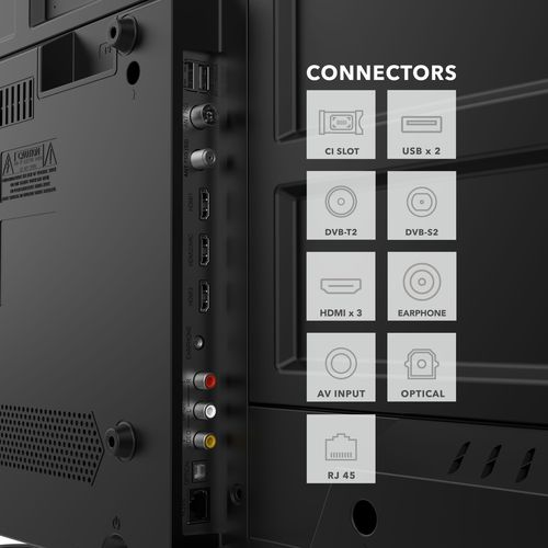 Téléviseur QLED 40qg01v2, 40" Full HD Smart Google TV, Youtube, Netflix, Prime Video, Disney+