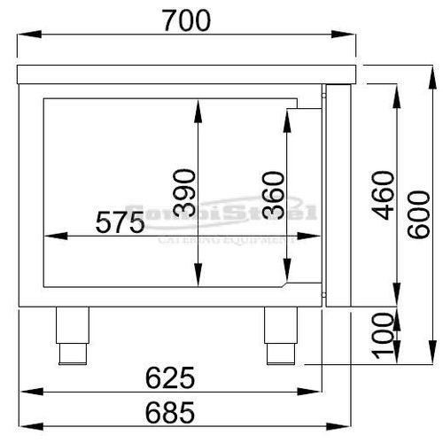 Table Réfrigérée Profondeur 700 -