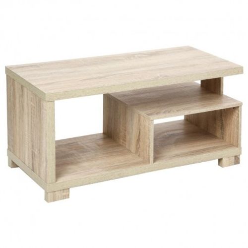 Table Basse Luca, Coloris Chêne Naturel, L80 X P40 X H40 Cm