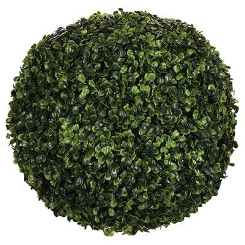Boule De Buis Artificielle Coloris Vert En Polyéthylène - Dim : 38/36 Cm
