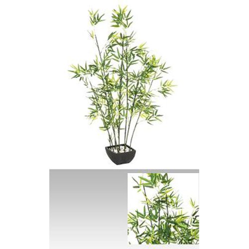 Plante Artificielle "bambou" En Dacron+pe+terracotta - Dim : H 122 Cm