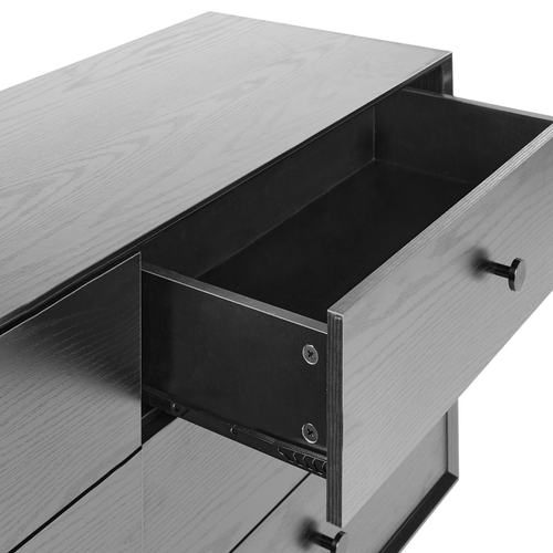 Commode - Meuble De Rangement à 6 Tiroirs Alcester Noir