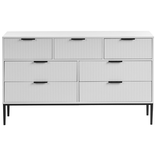 Commode - Meuble De Rangement à 7 Tiroirs LEDuc Blanc