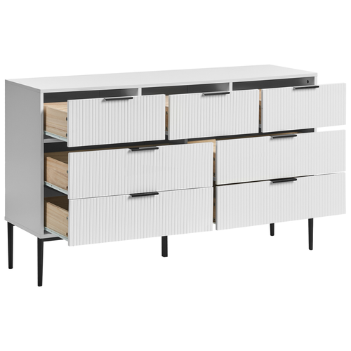 Commode - Meuble De Rangement à 7 Tiroirs LEDuc Blanc