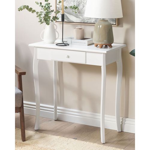 Table Console - Table D'entrée - Console Meuble Albia Blanc