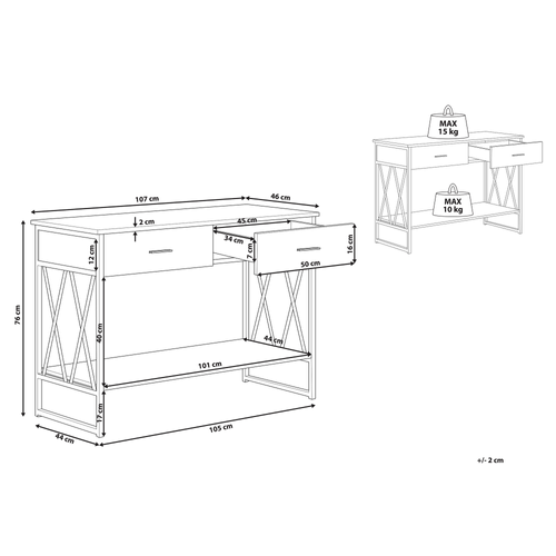 Table Console - Table D'entrée - Console Meuble Ayden Taupe