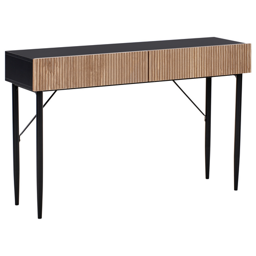 Table Console - Table D'entrée - Console Meuble Blythe Frêne Naturel Noir